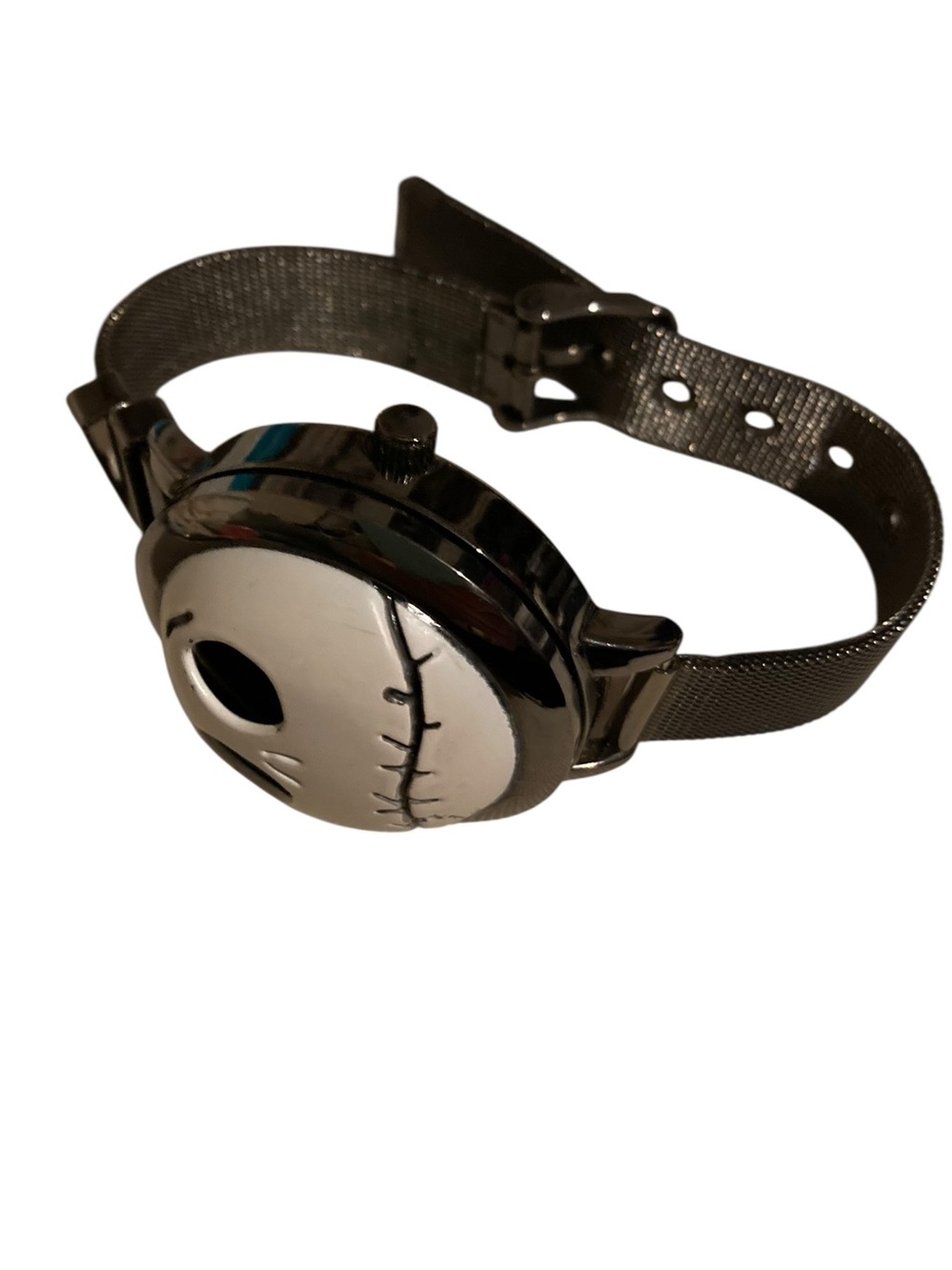 Disney Nightmare Before Christmas Unisex Watch Metal Mesh Band Flip Face